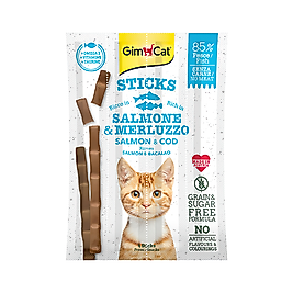 GimCat Sticks Alabalıklı ve Somonlu Kedi Ödülü (4 x 5 g)