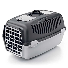 Stefanplast Gulliver Siyah Gri Taşıma Çantası (55 x 36 x 35 cm)