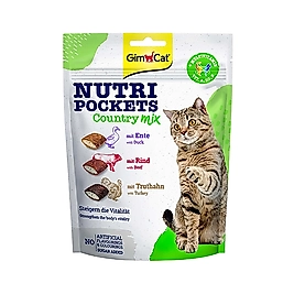 GimCat Nutri Pockets Country Mix Multivitaminli Kedi Ödülü (150 g)