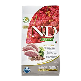 N&D Qunoa Ördek, Brokoli & Kuşkonmazlı Kısırlaştırılmış Kedi Maması (1,5 kg)