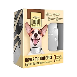 Doggie Havlama Önleyici Beyaz Eğitim Tasması