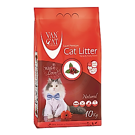 VanCat Bentonit Topaklanan Kokusuz İnce Taneli Kedi Kumu (10 kg)