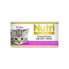 Nutri Feline Tahılsız Tavuk Etli ve Ton Balıklı Yavru Kedi Konserve Maması (85 g)