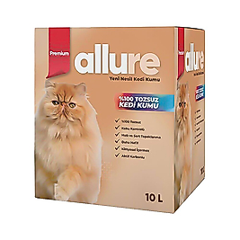 Allure Aktif Karbonlu Tozsuz Topaklanan Kedi Kumu (10 L)