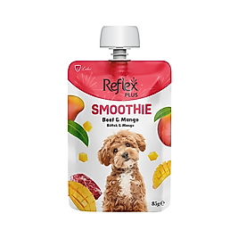 Reflex Plus Smoothie Biftekli ve Mangolu Yetişkin Köpek Sıvı Ödül Maması (85 g)
