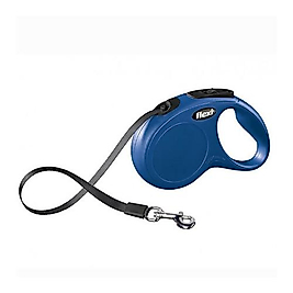Flexi New Classic Small Mavi Şerit Otomatik Gezdirme Tasması (5 m)