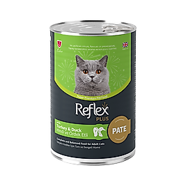 Reflex Plus Pate Hindi Etli ve Ördek Etli Yetişkin Kedi Maması  (395 g)