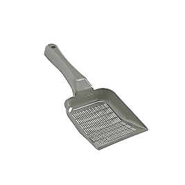 Moderna Dar Aralıklı Kedi Kumu Küreği Gri