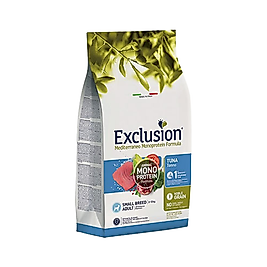 Exclusion Monoprotein Düşük Tahıllı Ton Balıklı ve Narlı Küçük Irk Yetişkin Köpek Maması (2 kg)