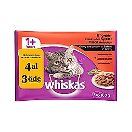 Whiskas Klasik Öğünler Pouch Mama (4 x 85 g)