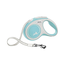 Flexi New Comfort Small Açık Mavi Şerit Otomatik Gezdirme Tasması (5 m)