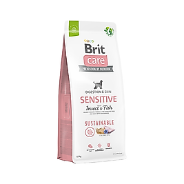 Brit Care Sensitive Balıklı Larva Proteinli Yetişkin Köpek Maması (12 kg)