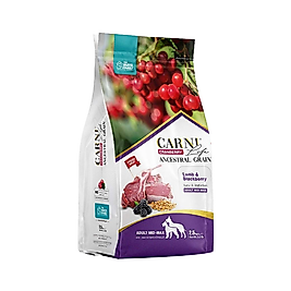 Carni Life Kızılcık, Kuzu Etli & Böğürtlenli Orta ve Büyük Irk Yetişkin Köpek Maması (2,5 kg)