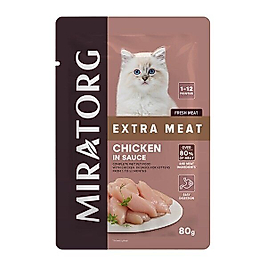Miratorg Kitten Gravy Tavuk Etli Yavru Kedi Yaş Maması 80 Gr