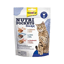 GimCat Nutri Pockets Sea Mix Taurinli Kedi Ödül Maması (150 g)