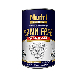 Nutri Canin Tahılsız Yaban Domuzu Etli Yetişkin Köpek Konserve Maması (400 g)