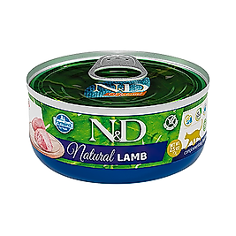 N&D Natural Kuzu Etli Yetişkin Kedi Konserve Maması (70 g)