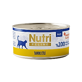 Nutri Feline Tavuk Etli Tahılsız Yetişkin Pate Konserve Kedi Maması (70 g)