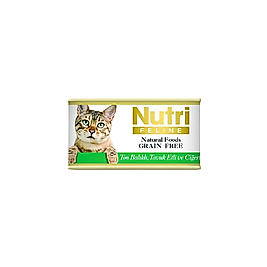 Nutri Feline Tahılsız Ton Balıklı, Tavuk Etli & Ciğer Etli Yetişkin Kedi Konserve Maması (85 g)