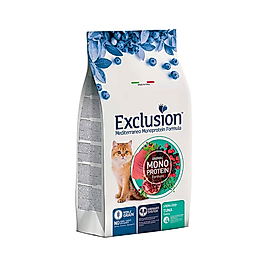 Exclusion Monoprotein Düşük Tahıllı Ton Balıklı ve Narlı Kısırlaştırılmış Kedi Maması (1,5 kg)