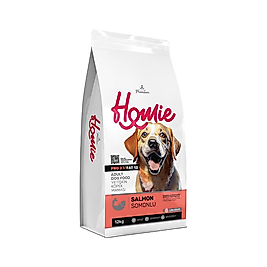 Homie Super Premium Düşük Tahıllı Somon Etli Yetişkin Köpek Maması (12 kg)