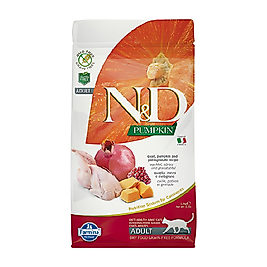 N&D Pumpkin Balkabaklı, Bıldırcın Etli & Narlı Yetişkin Kedi Maması (1,5 kg)