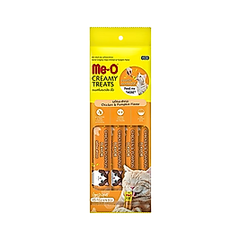 Me-O Creamy Treats Jelly Tavuk Etli ve Bal Kabaklı Ek Besin ve Kedi Ödülü (4 x 15 g)