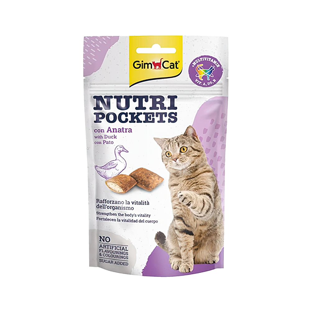 GimCat Nutri Pockets Ördek Etli Kedi Ödülü (60 g)
