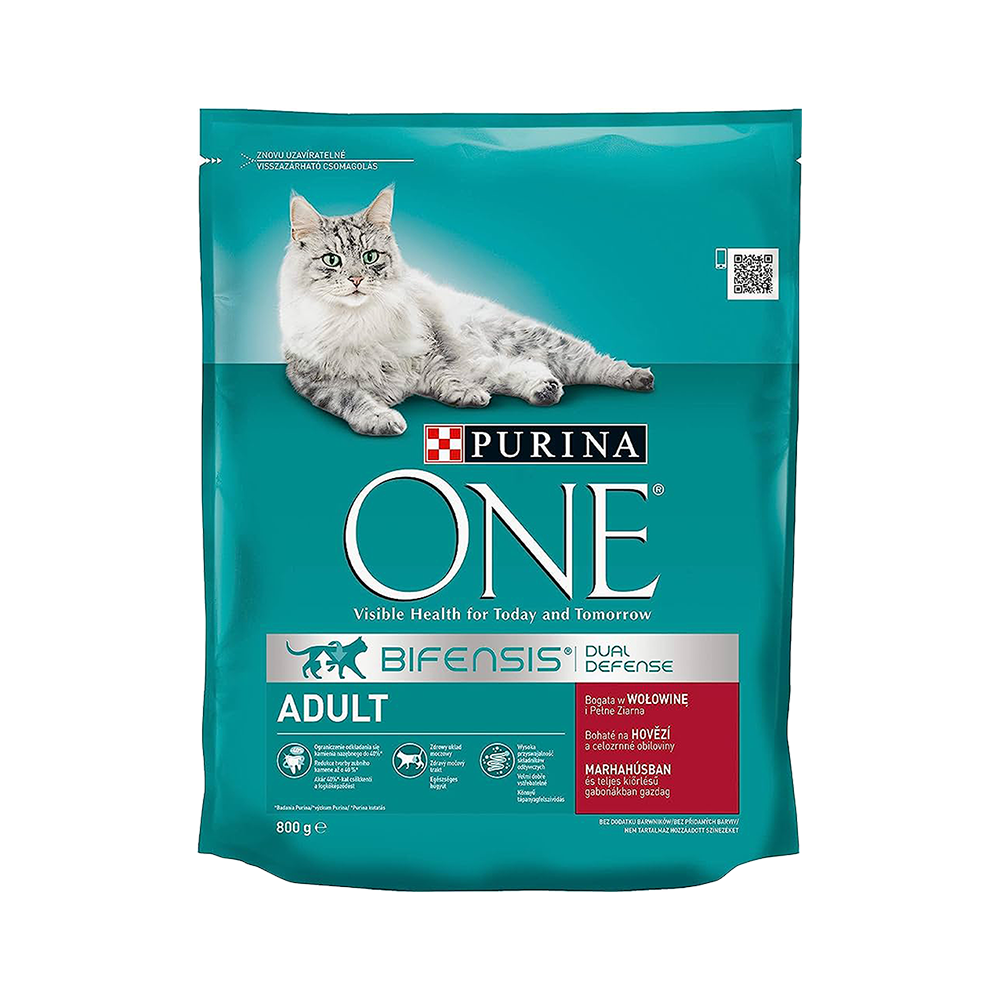 Purina One Sığır Etli Yetişkin Kedi Maması (800 g)