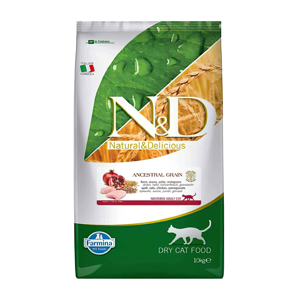 N&D Düşük Tahıllı Tavuk Etli ve Narlı Kısırlaştırılmış Kedi Maması (10 kg)