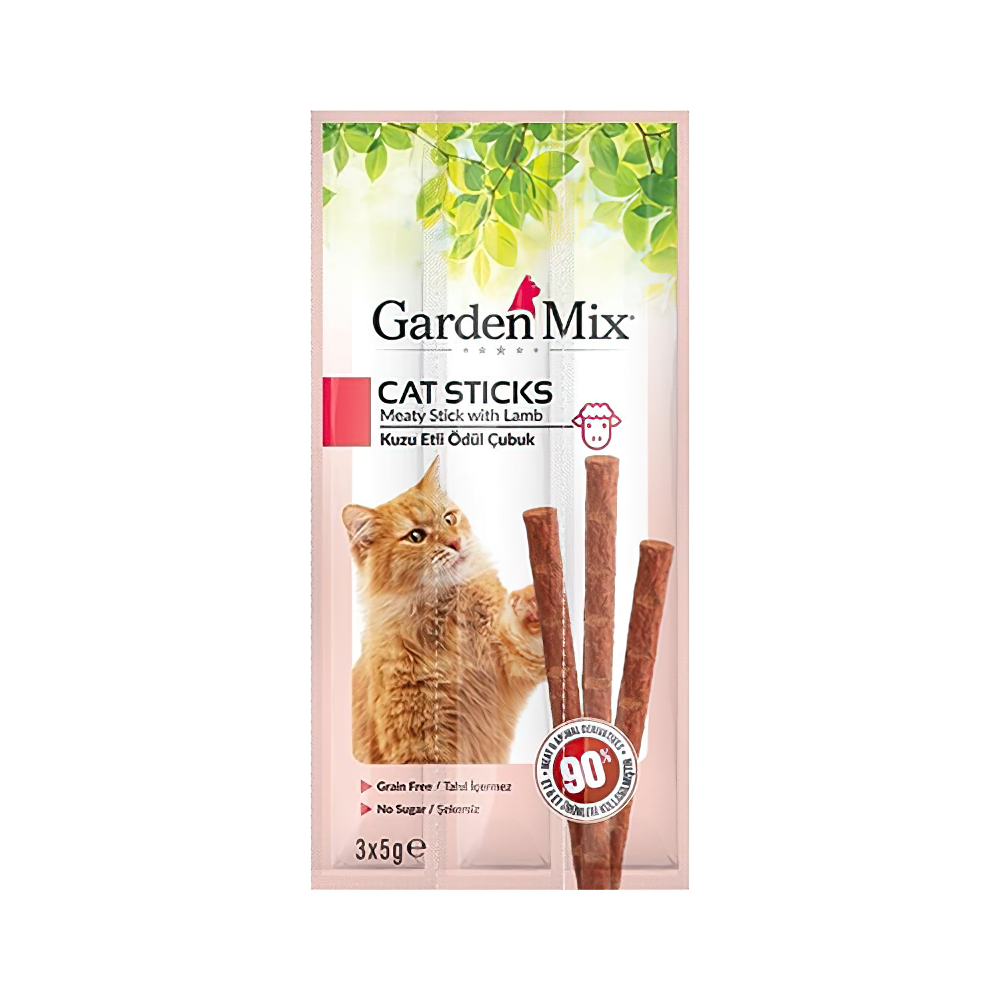 Garden Mix Kuzu Etli Kedi Ödül Çubuğu (3 x 5 g)
