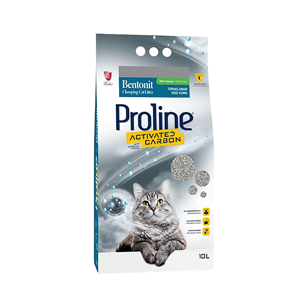 Proline Topraklanan Aktif Karbonlu Kedi Kumu (10 L)