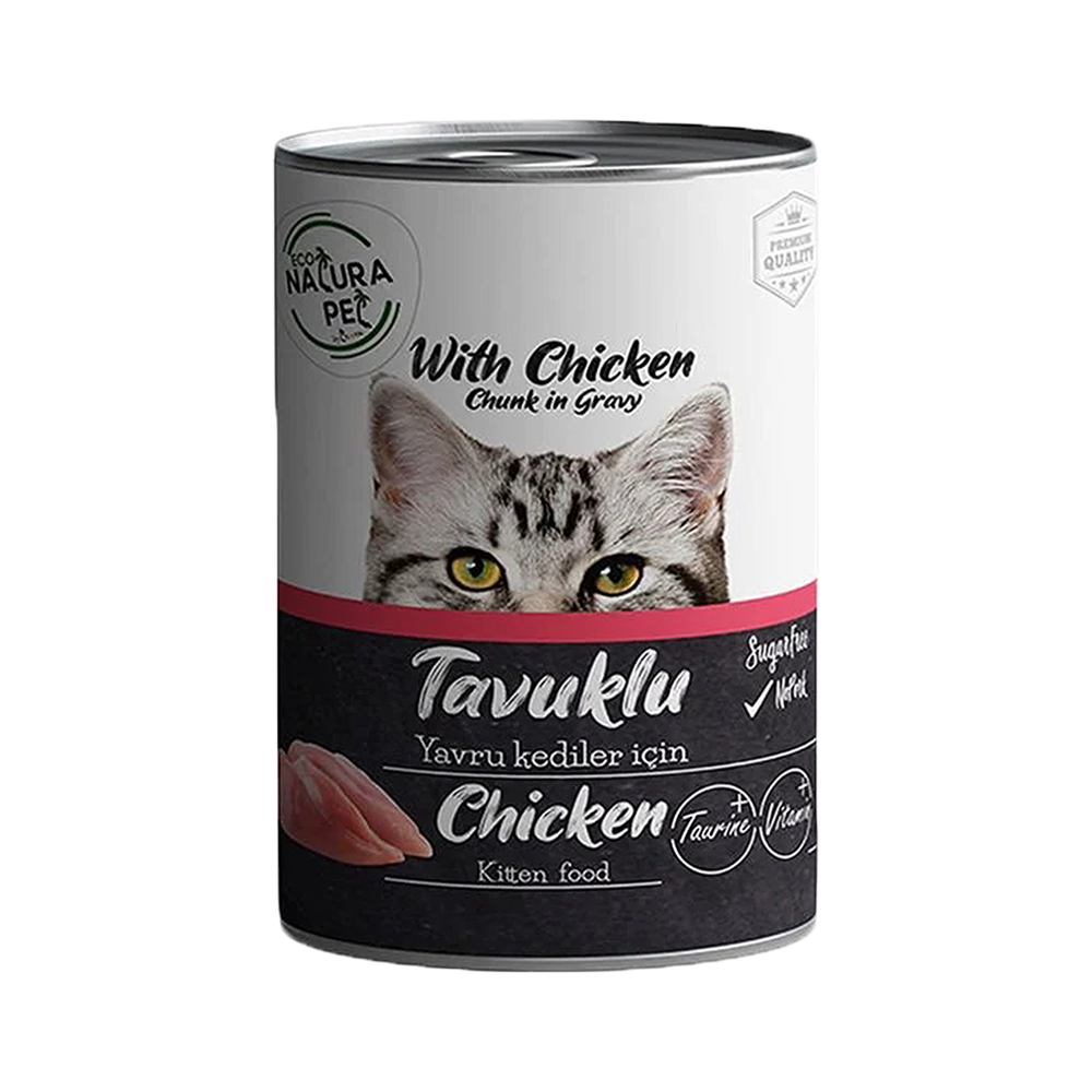 Eco Natura Pet Tavuk Etli Yavru Kedi Konserve Maması (400 g)