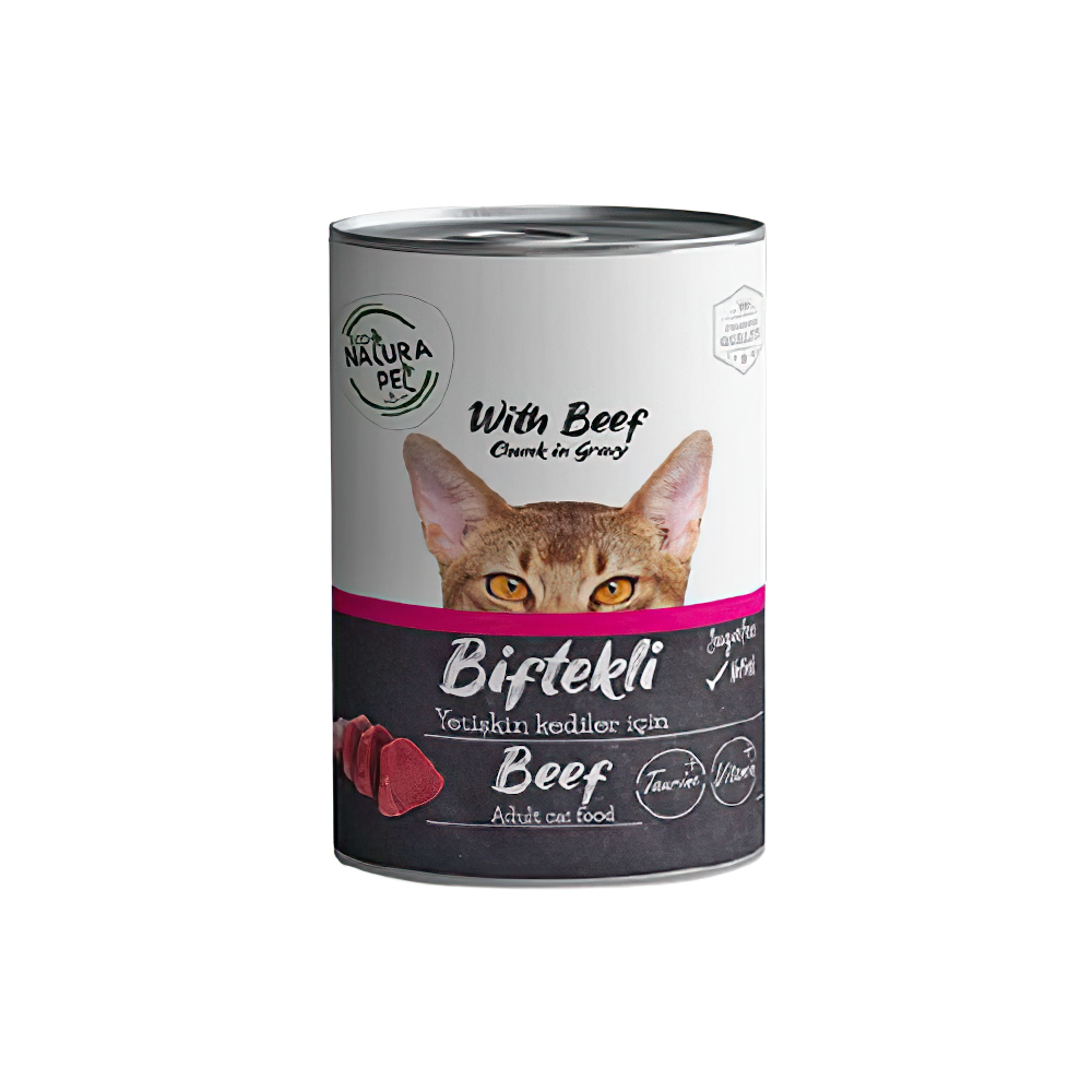 Eco Natura Pet Biftek Etli Yetişkin Kedi Konserve Maması (400 g)