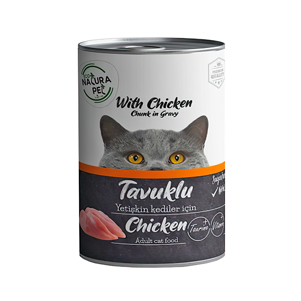 Eco Natura Pet Gravy Tavuk Etli Yetişkin Kedi Konserve Maması (400 g)