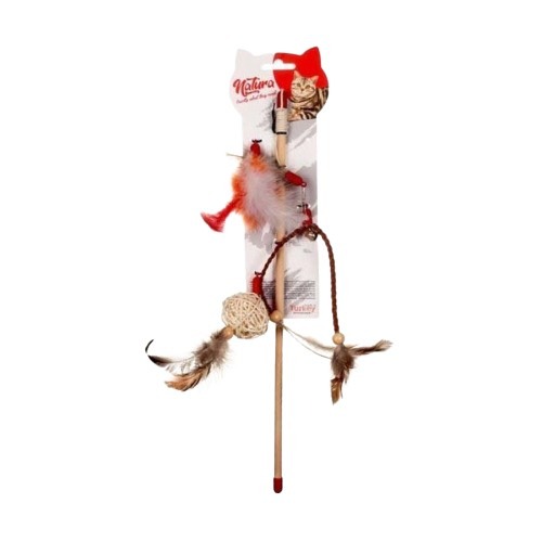 Natura Üçlü Doğal Kedi Oltası (40 cm)