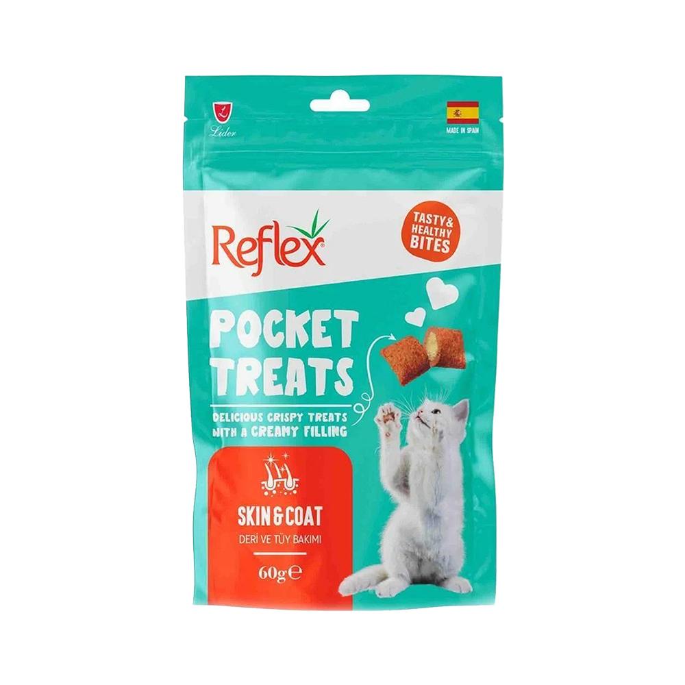 Reflex Pocket Treats Skin And Coat Kedi Ödülü (60 g)