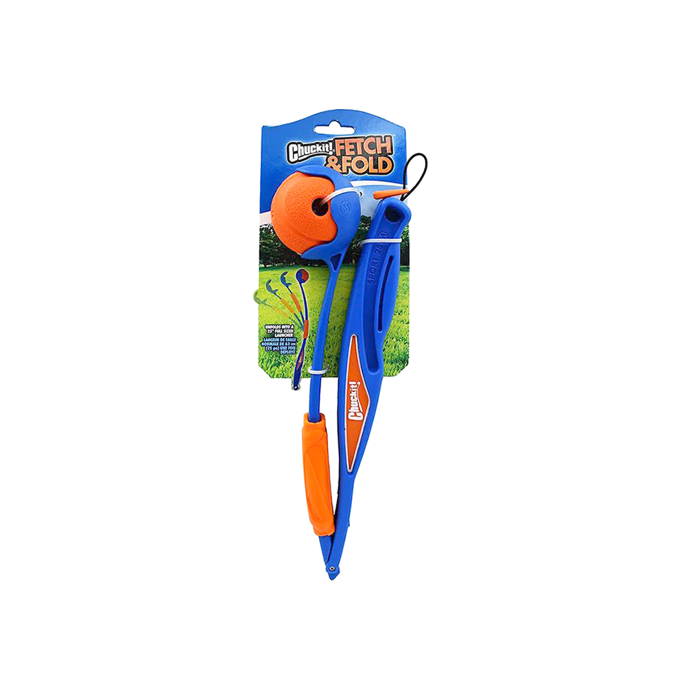 Chuckit! Fetch & Fold Katlanabilir Top Fırlatıcı + Whistler Top Hediyeli