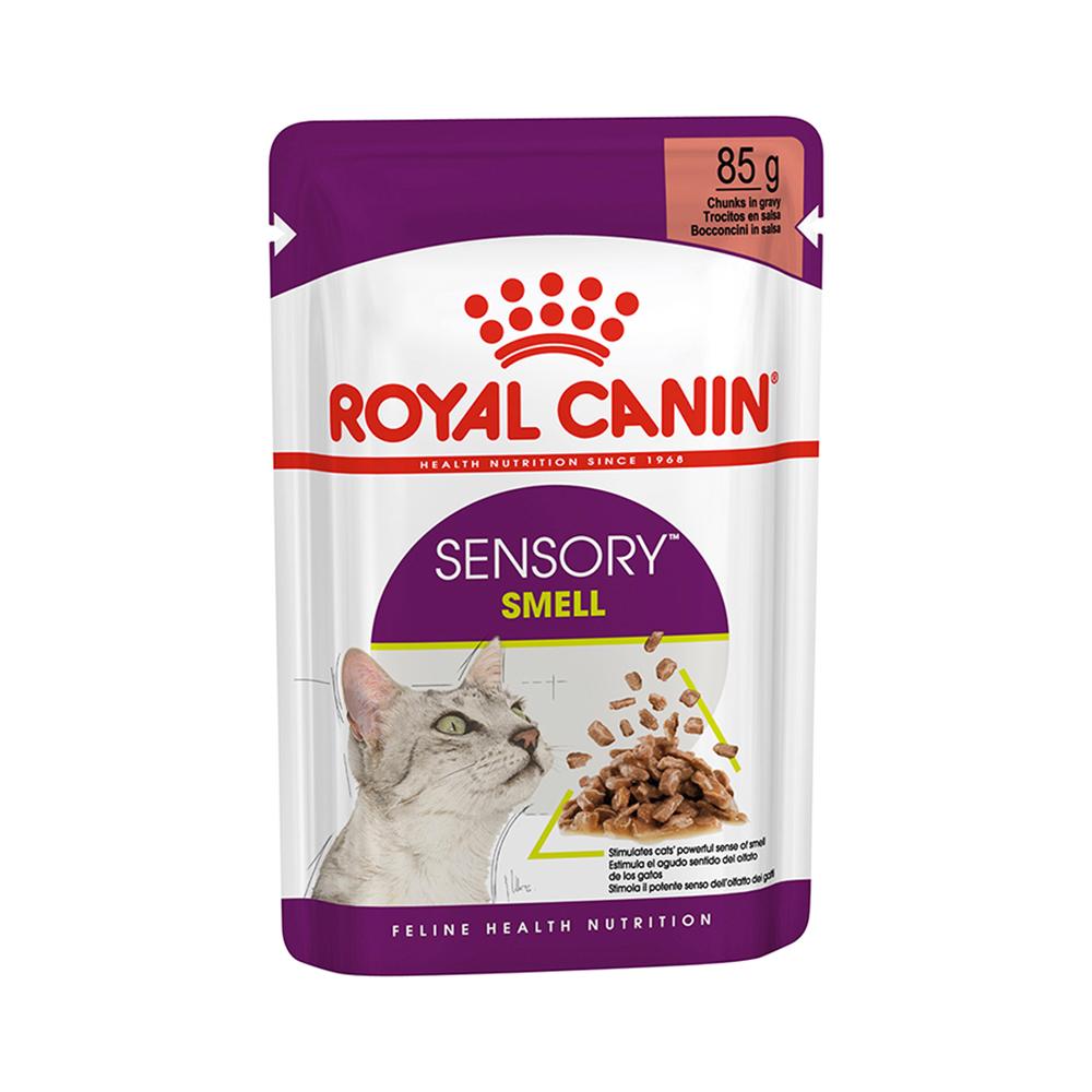 Royal Canin Sensory Smell Etli ve Balıklı Soslu Kedi Konserve Maması (85 g)