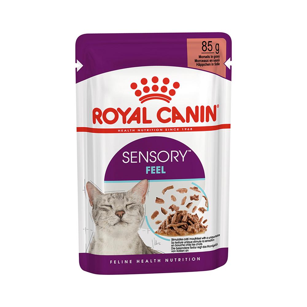 Royal Canin Sensory Feel Etli ve Balıklı Soslu Kedi Konserve Maması (85 g)