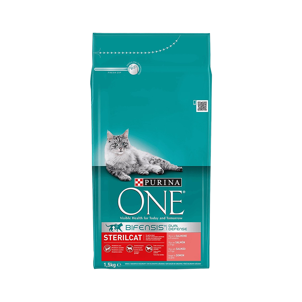 Purina One Somonlu Kısırlaştırılmış Yetişkin Kedi Maması (1,5 kg)