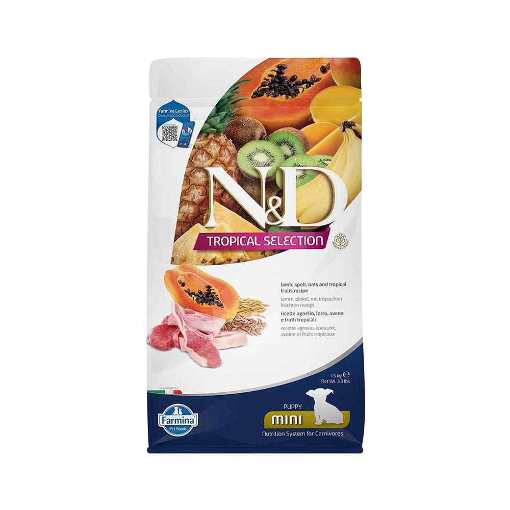 N&D Tropical Celection Kuzu Etli Küçük Irk Yavru Köpek Maması (1,5 kg)