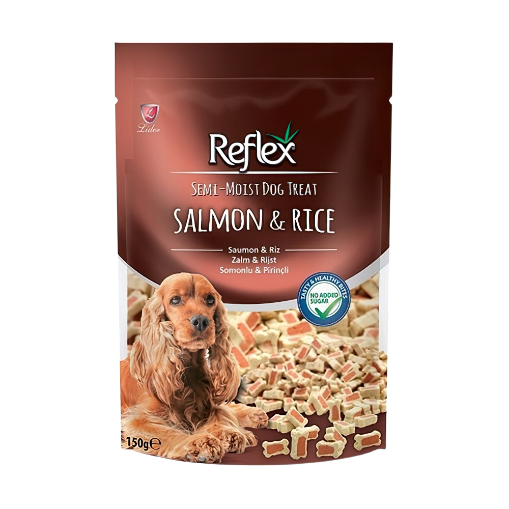 Reflex Somonlu ve Pirinçli Köpek Ödül Kemiği (150 g)