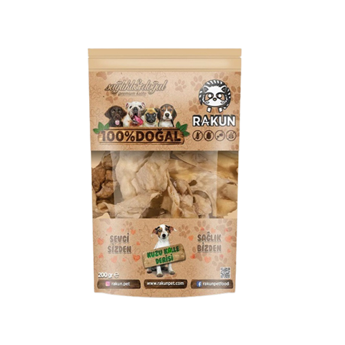 Rakun Kurutulmuş Dana Kelle Derisi (300 g)