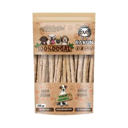 Rakun Kurutulmuş İşkembeli Munchy Sticks Köpek Ödülü (250 g)