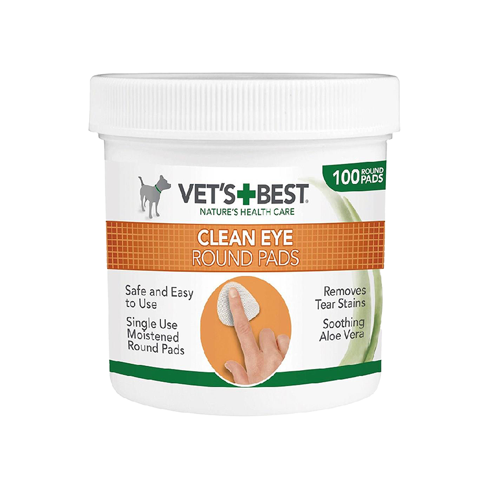 Vet's Best Kedi ve Köpekler İçin Göz Bakım Pedi (100'lü)