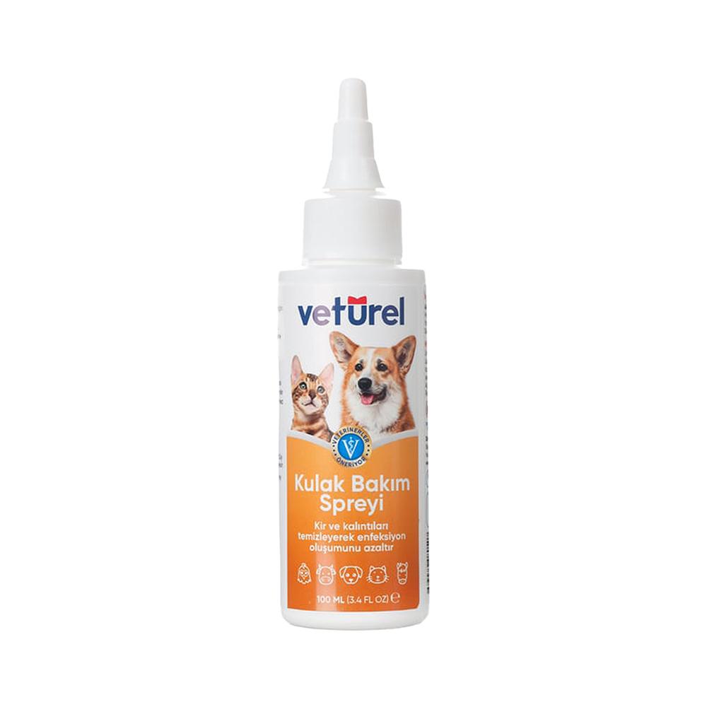 Veturel Kedi ve Köpek Kulak Temizleme Solüsyonu (100 ml)
