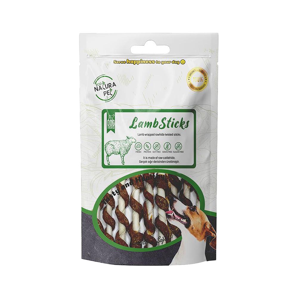 Eco Natura Pet Lamb Sticks Kuzu Sargılı Stick Kemik Köpek Ödülü (100 g)