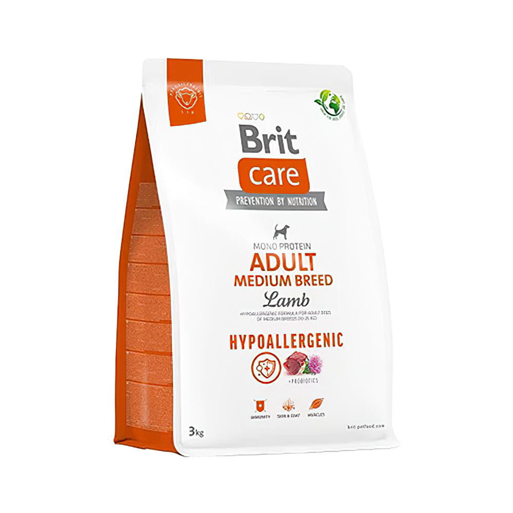 Brit Care Hipoalerjenik Kuzu Etli Orta Irk Yetişkin Köpek Maması (3 kg)
