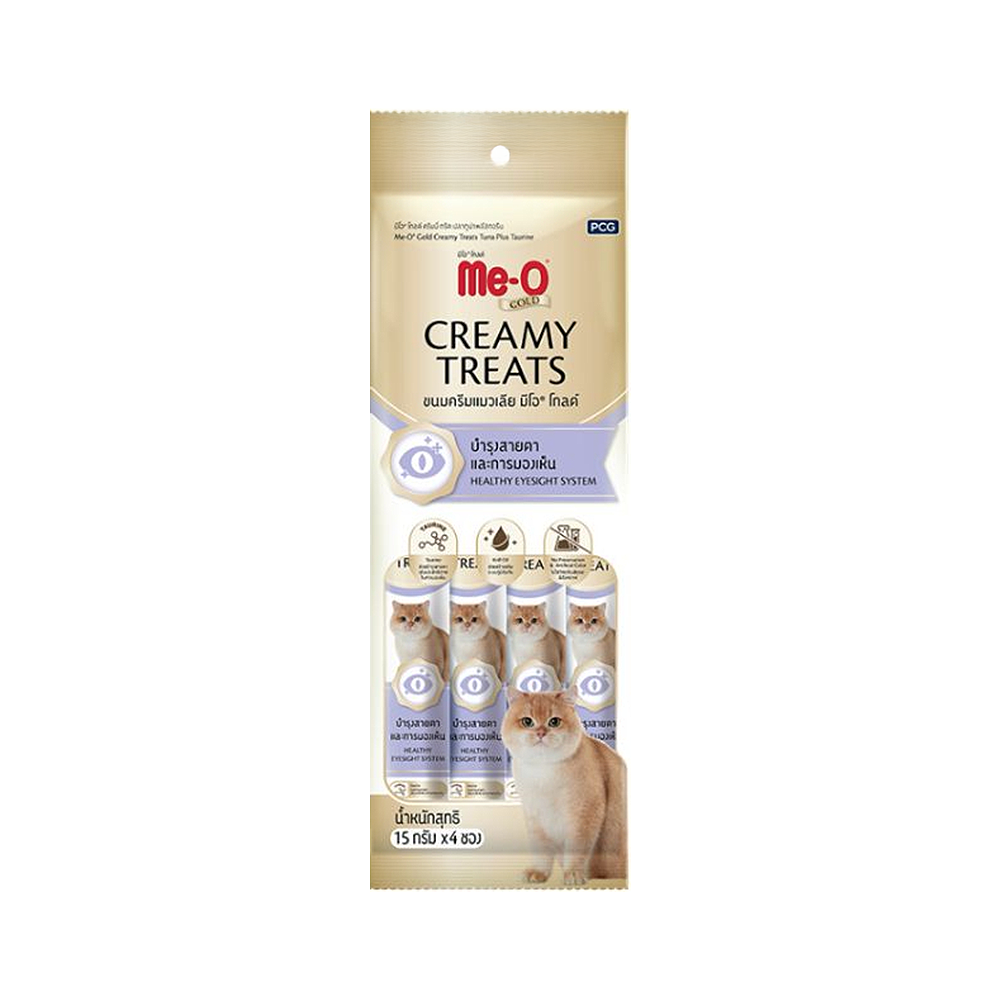 Me-O Creamy Treats Ton Balıklı ve Taurinli Kedi Ödül Maması (4 x 15 g)